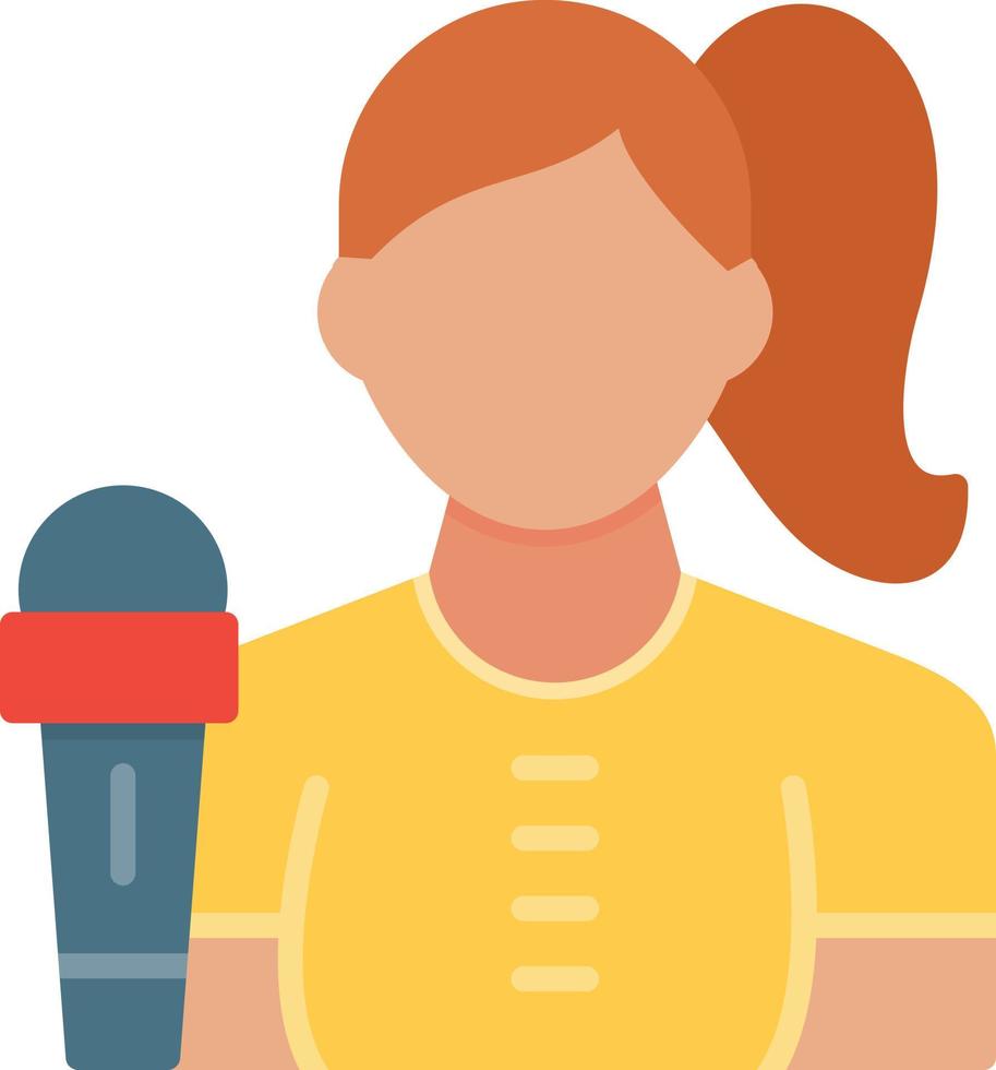 Journalist Creative Icon Design vector