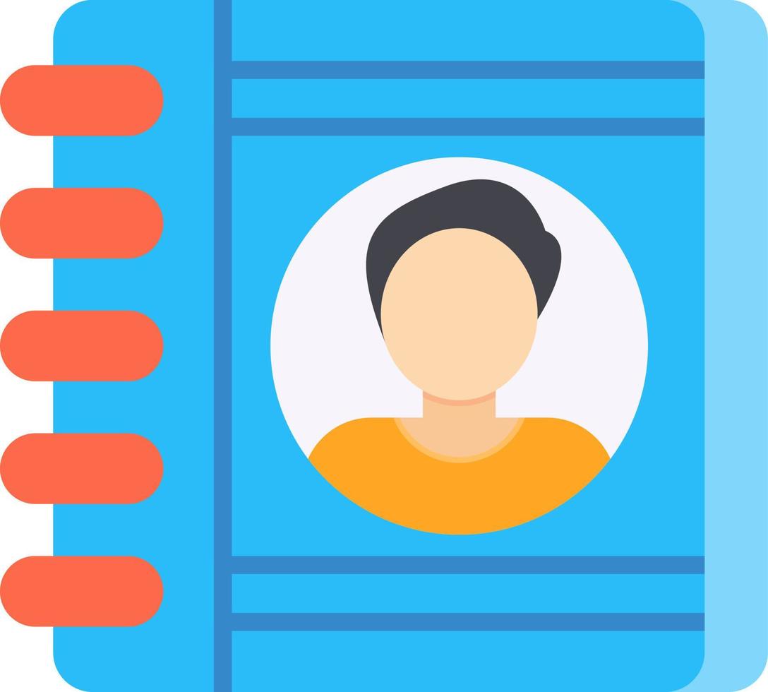 Address Book Creative Icon Design vector