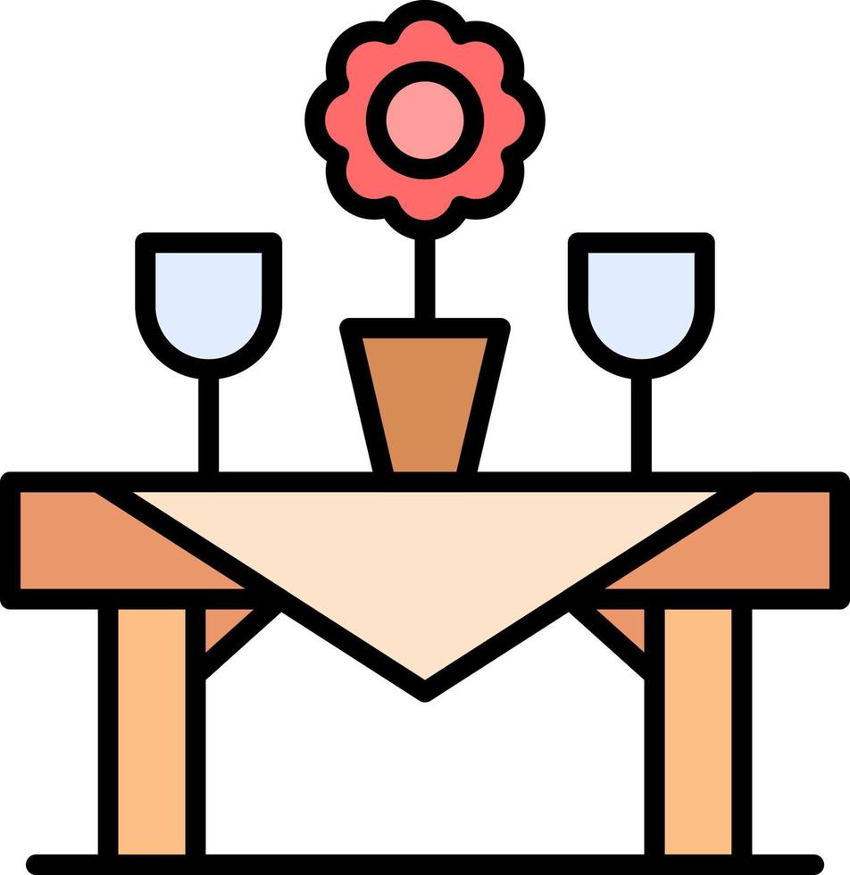 diseño de icono creativo de mesa vector