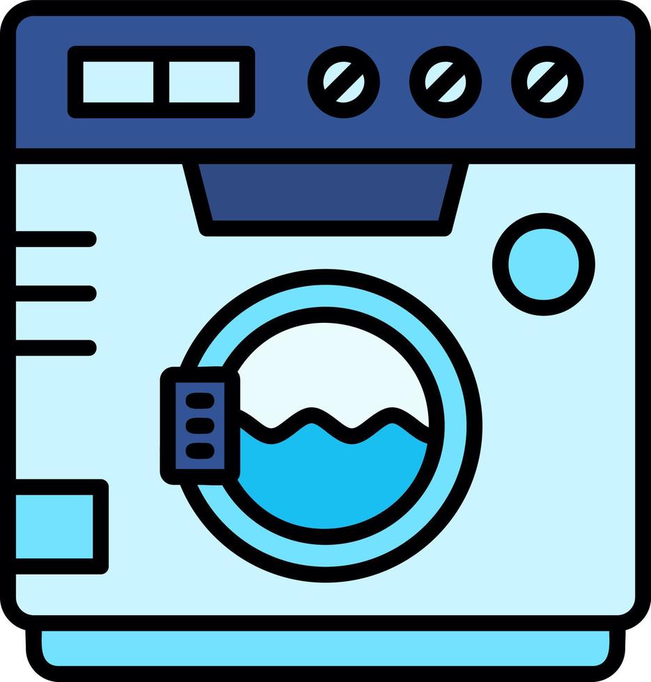 Washing Machine Creative Icon Design vector