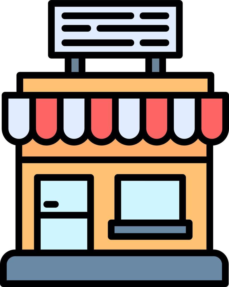 tienda de diseño de iconos creativos vector