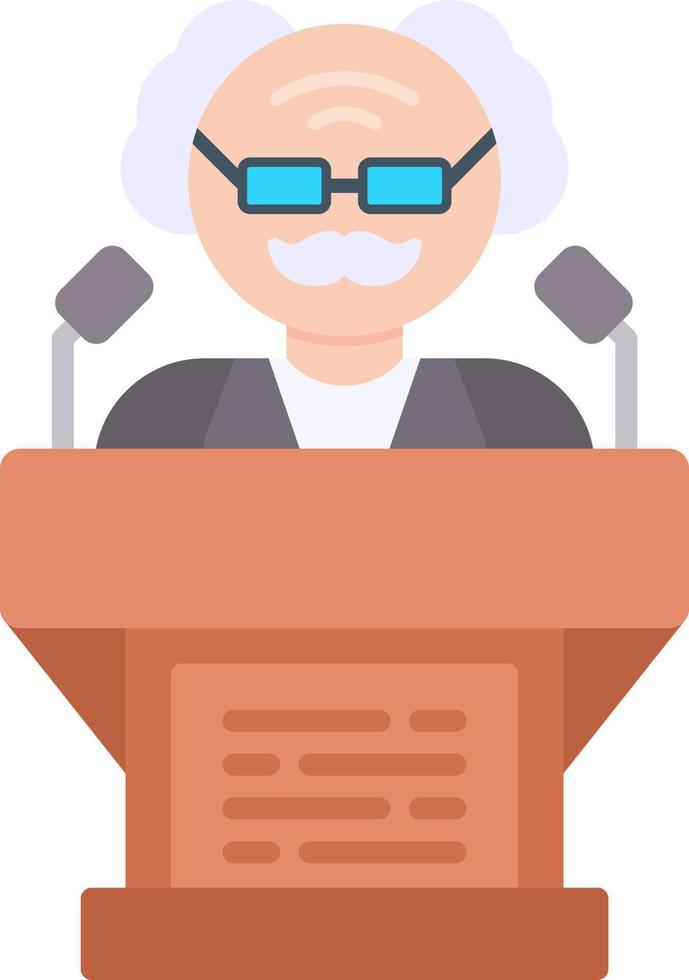 Politician Creative Icon Design vector