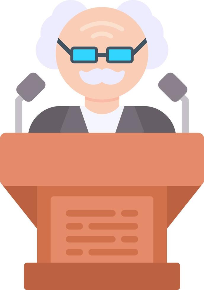 Politician Creative Icon Design vector