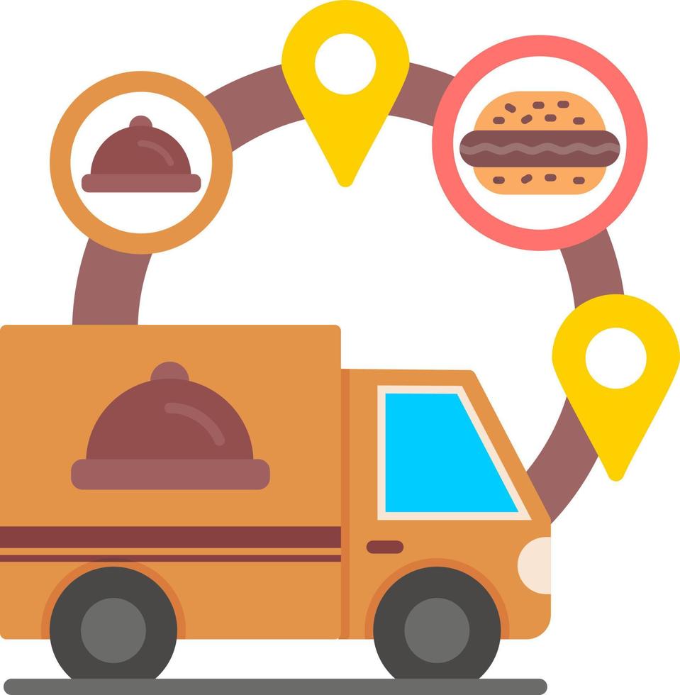 diseño de icono creativo de entrega de alimentos vector