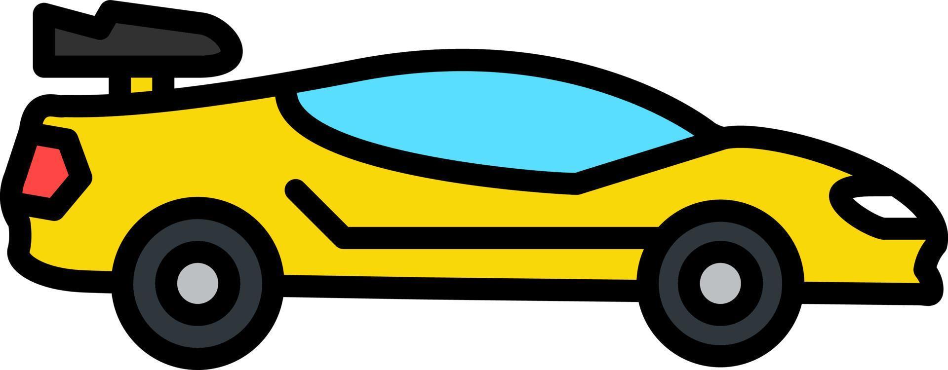 diseño de icono creativo de coche deportivo vector