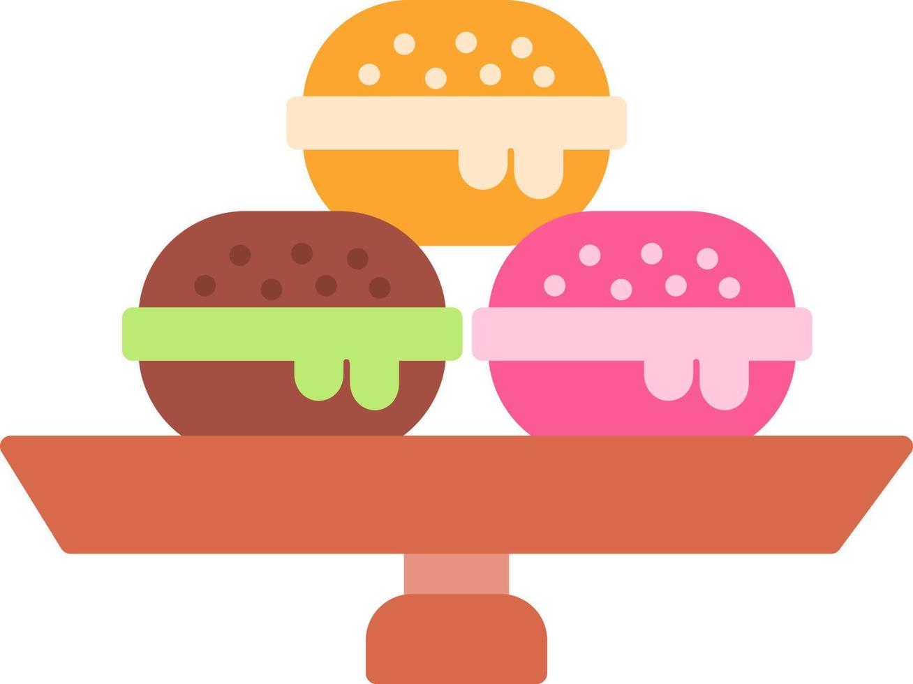 diseño de icono creativo macaron vector