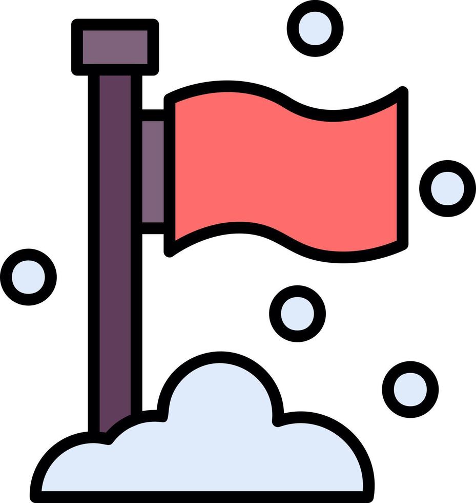 Flag Creative Icon Design vector