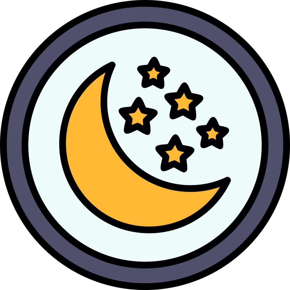 Night Creative Icon Design vector