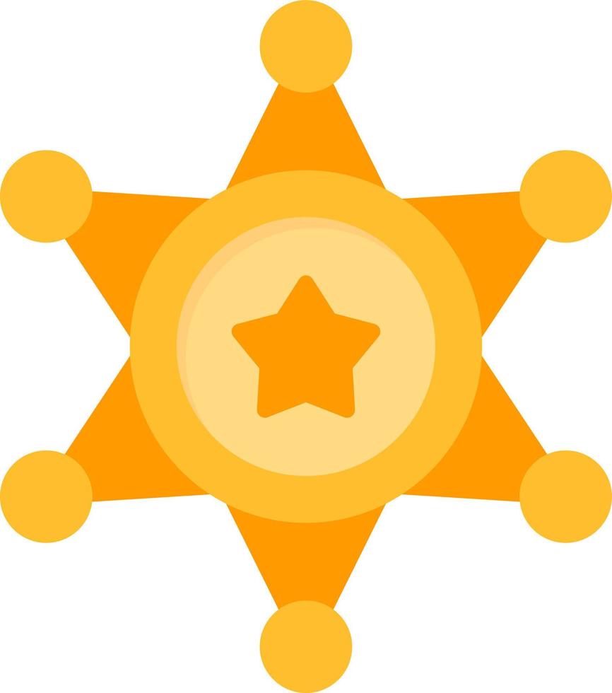 diseño de icono creativo de sheriff vector