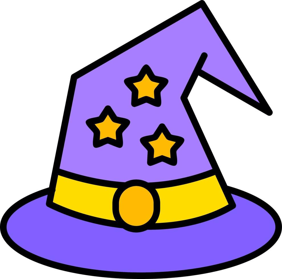 Wizard Hat Creative Icon Design vector