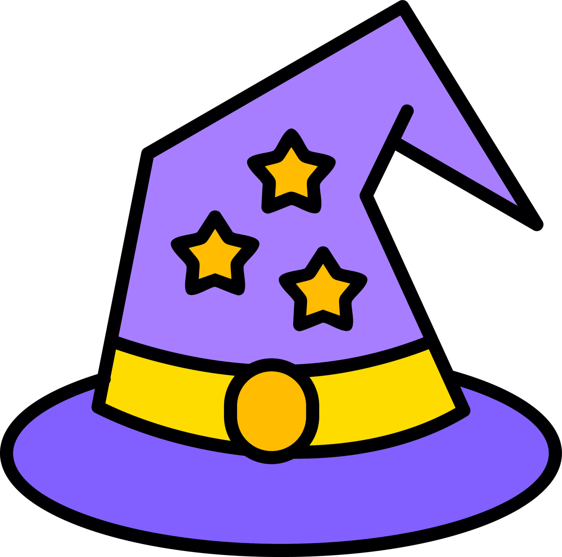 Wizard Hat Creative Icon Design 15060083 Vector Art at Vecteezy