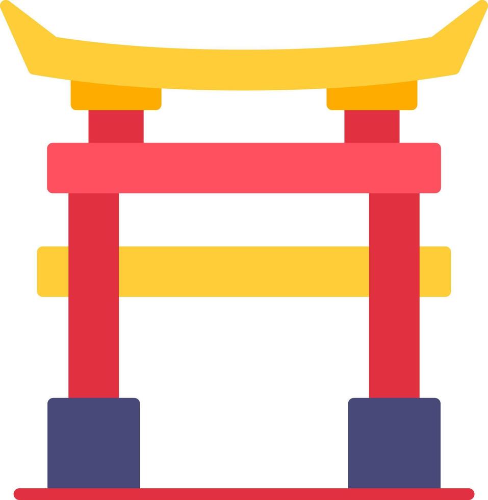 Torii Gate Creative Icon Design vector
