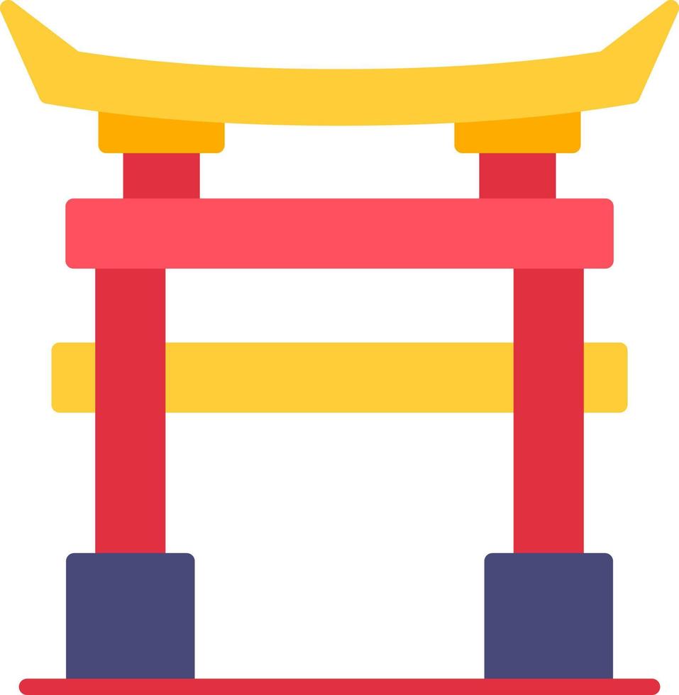 diseño de icono creativo de puerta torii vector