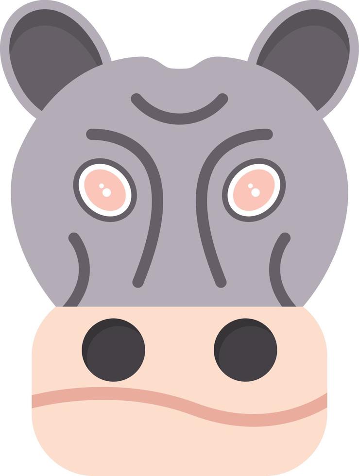 Hippopotamus Creative Icon Design vector