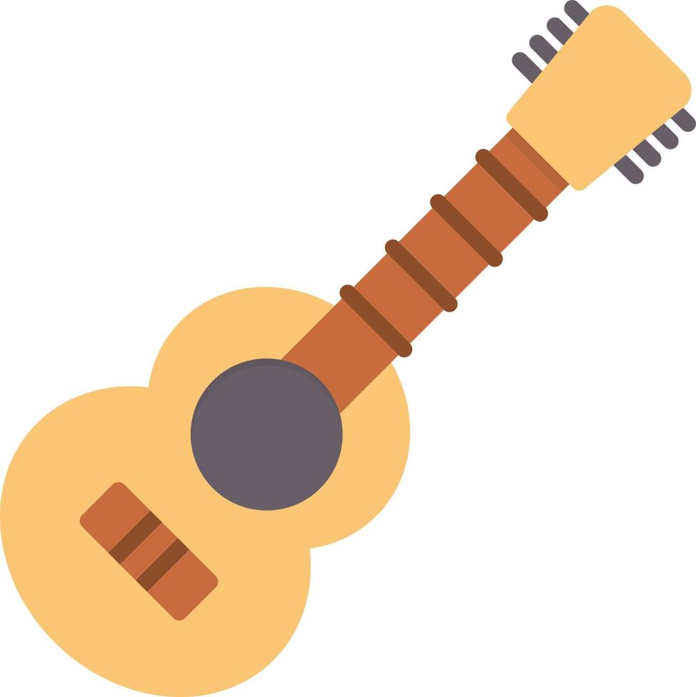 diseño de icono creativo de guitarra acústica vector