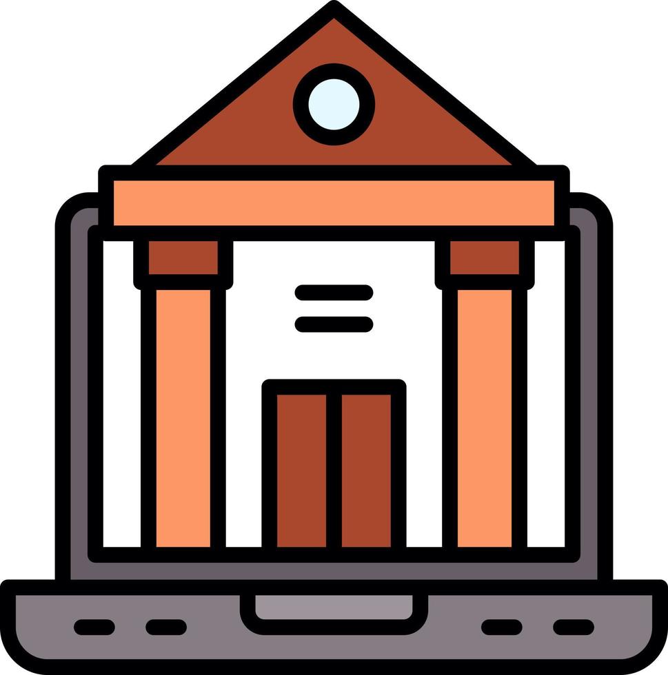 Online University Creative Icon Design vector