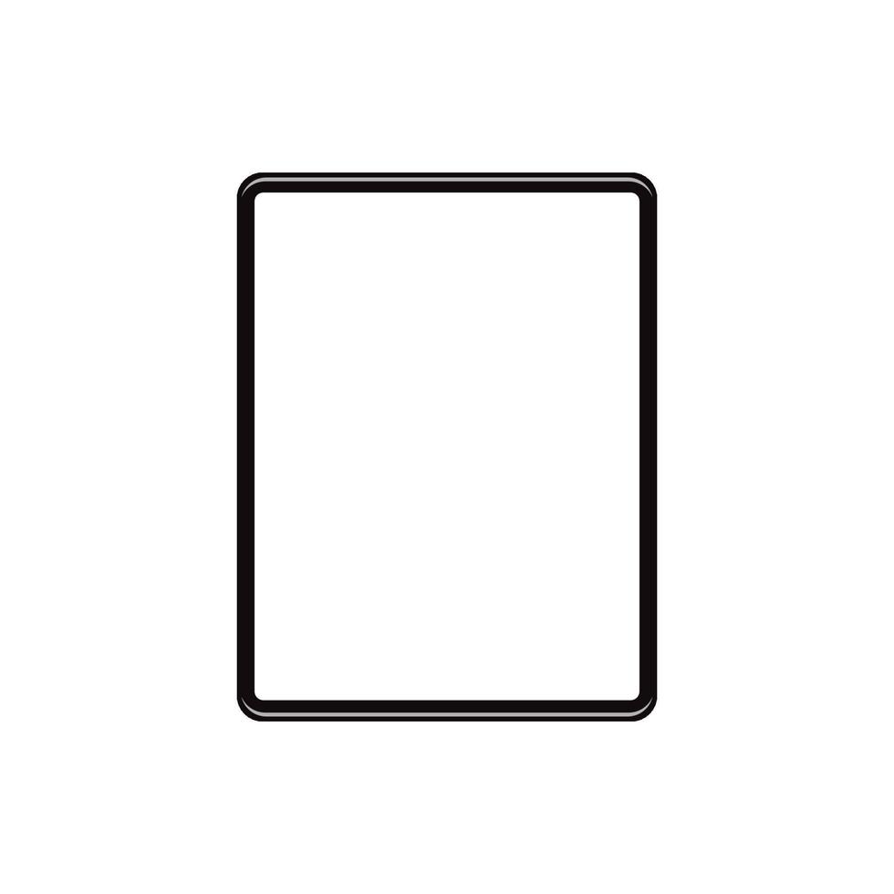 blank Tablet, isolated on white background vector