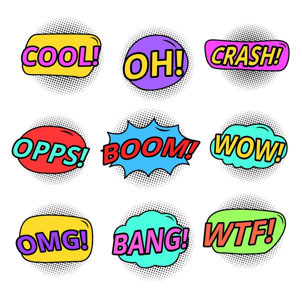 Comic bubble speech vector