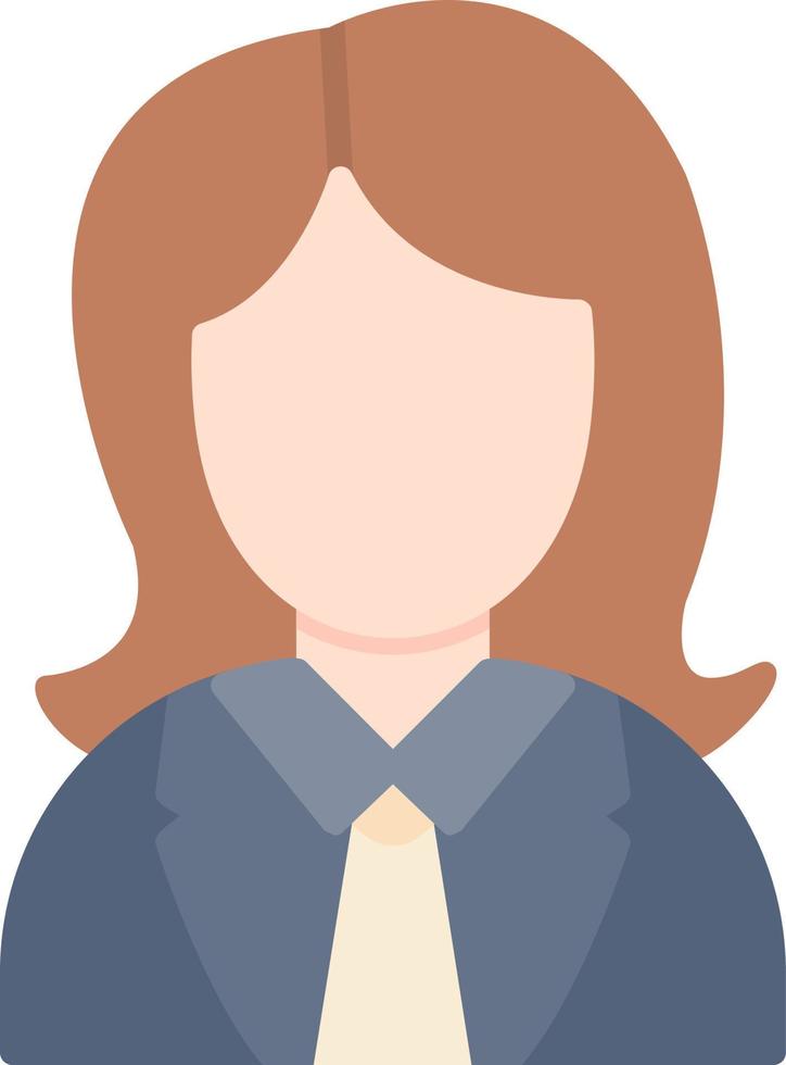 Female Worker Creative Icon Design vector