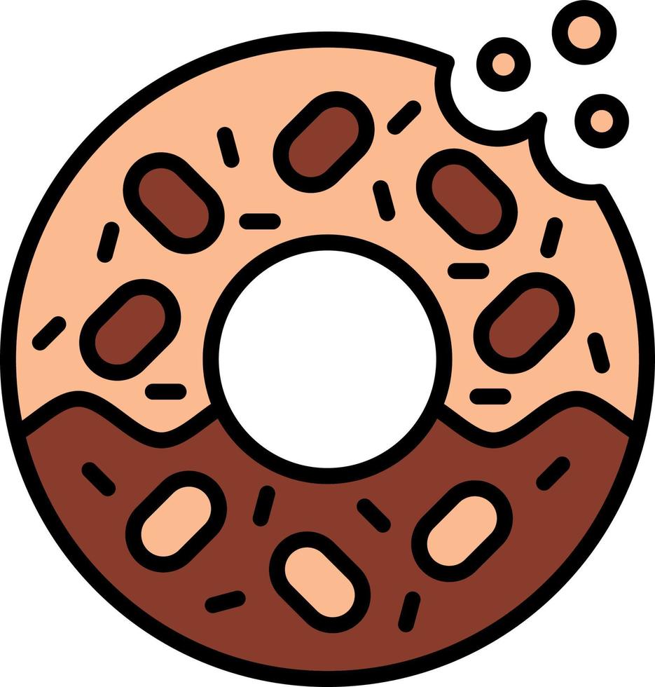 diseño de icono creativo de donut vector