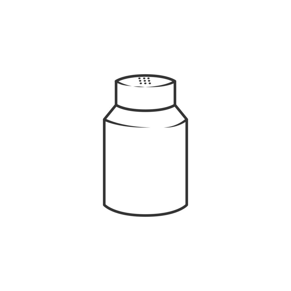 Salt icon with outline style vector