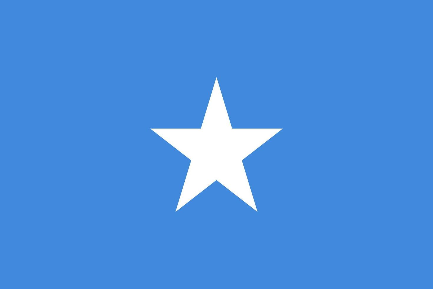 Flag of Somalia vector illustration.