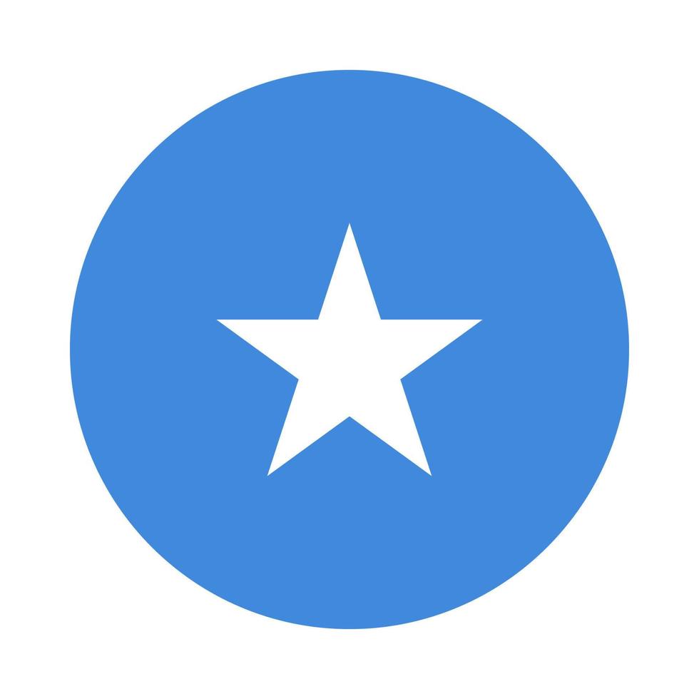 Somalia flag in the circle. vector