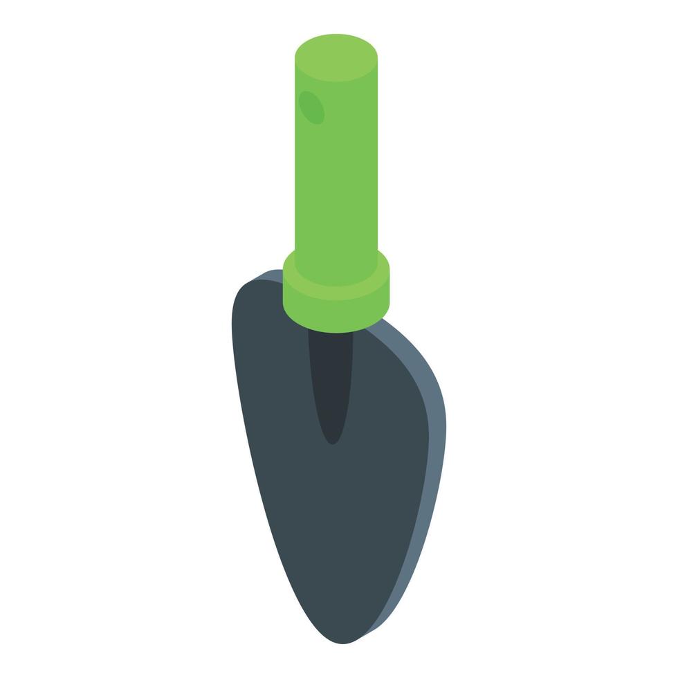 Hand shovel icon isometric vector. Tree garden vector
