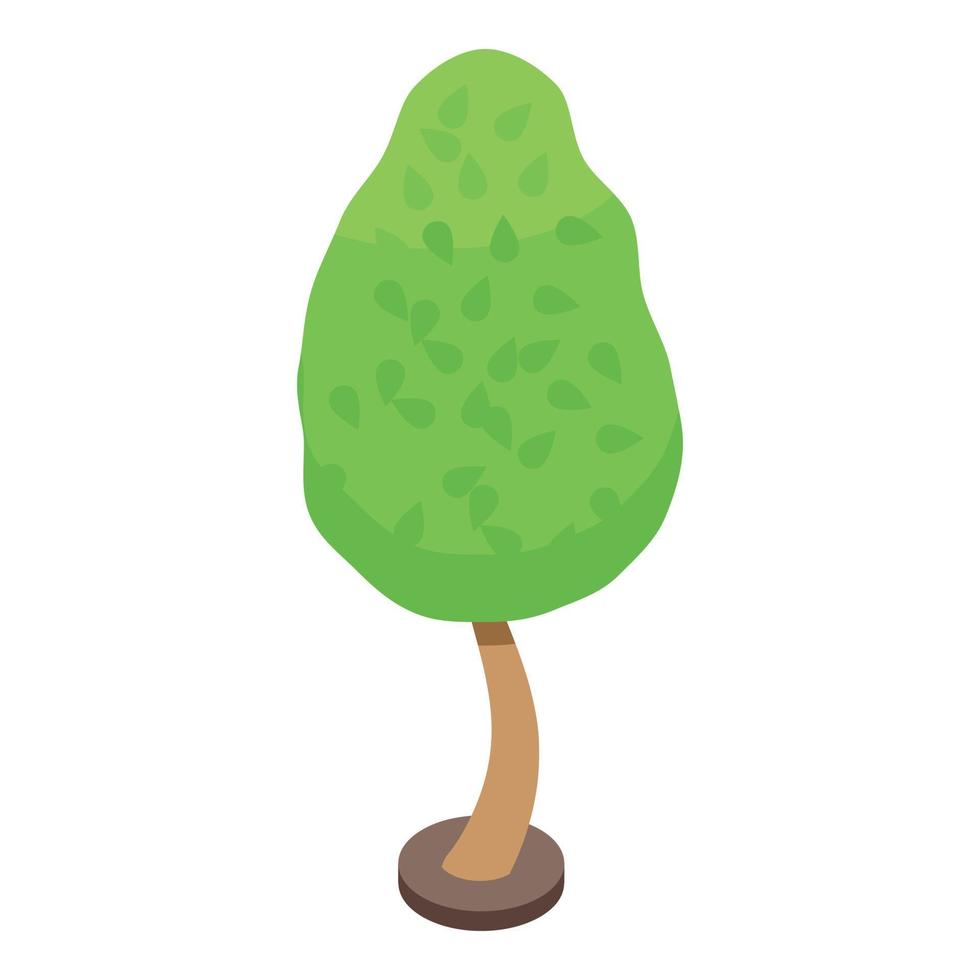 icono de árbol de jardín de cuidado vector isométrico. planta de corte