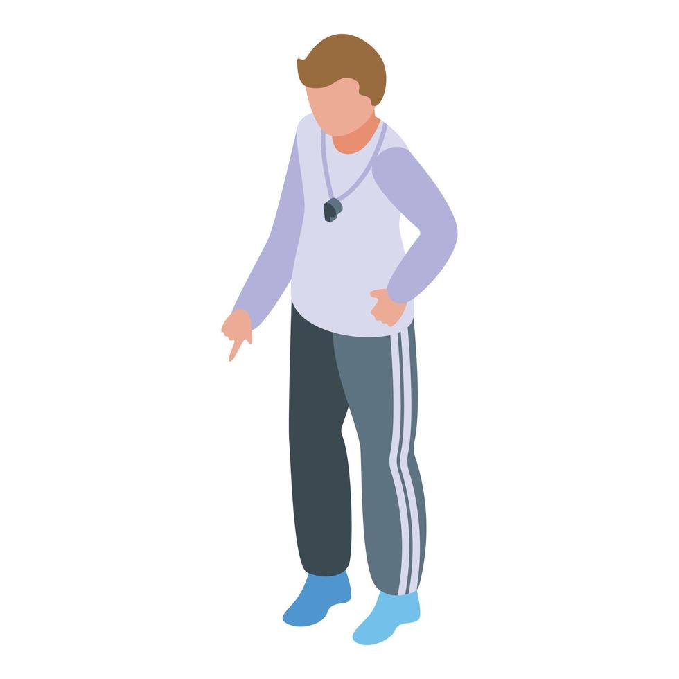 Diving school trainer icon isometric vector. Underwater dive vector