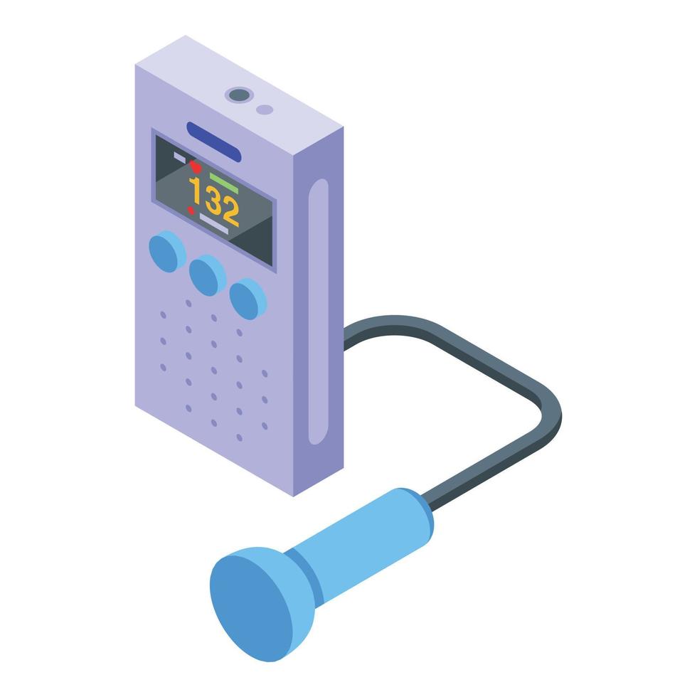 Heart hypertension icon isometric vector. Palpitation disease vector