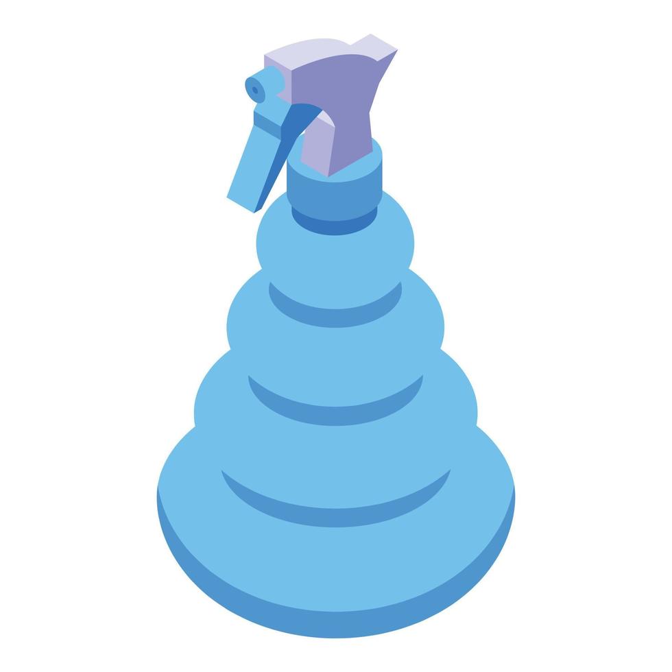 Trigger spray icon isometric vector. Clean bottle vector