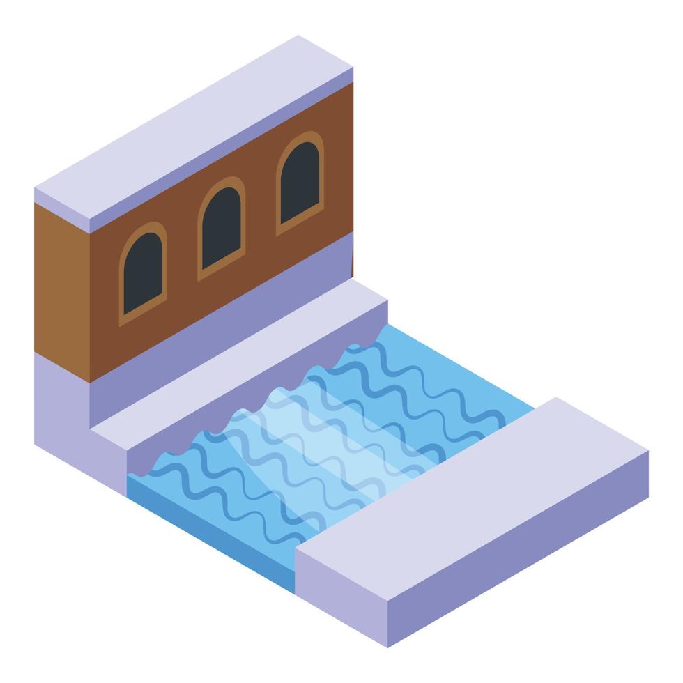 Venezia river icon isometric vector. Venice gondola vector