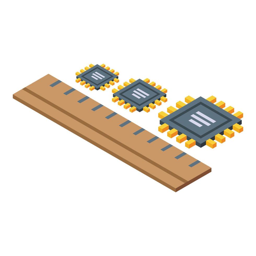 Processor insight icon isometric vector. Business idea vector