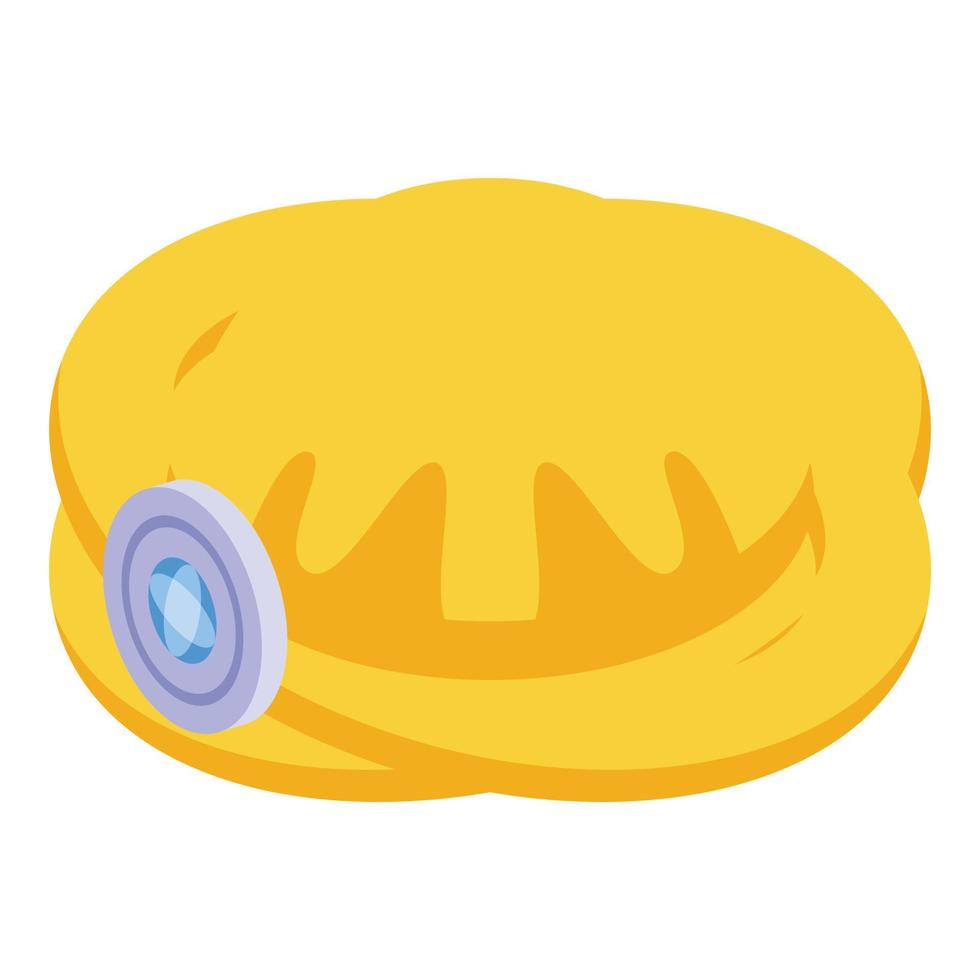 India turban icon isometric vector. Arab man vector