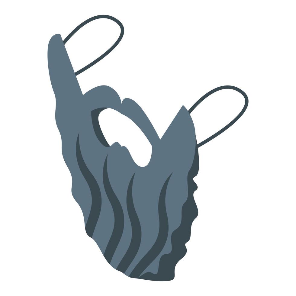 Party beard icon isometric vector. Cone hat vector
