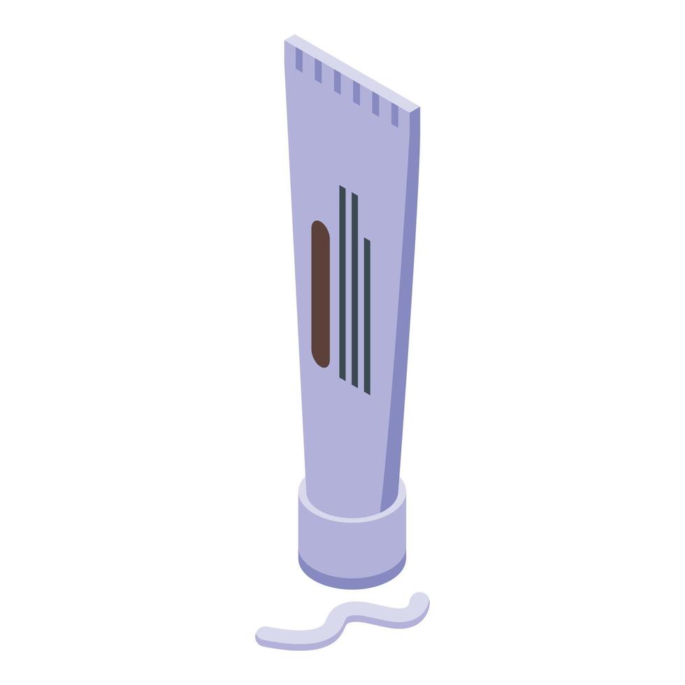 Hand cream tube icon isometric vector. Cosmetic container vector