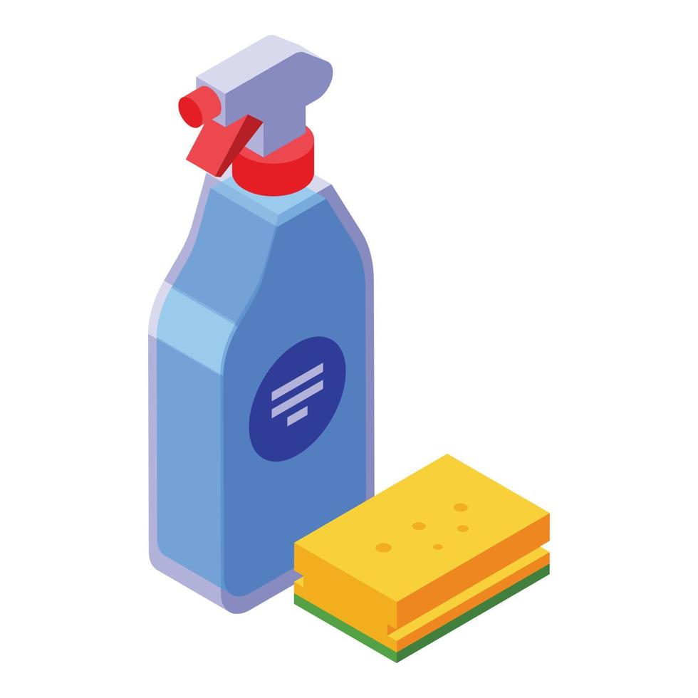 Cleaner spray icon isometric vector. Clean bottle vector