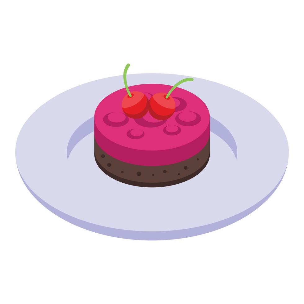 icono de pastel de gelatina vector isométrico. cocina alemana