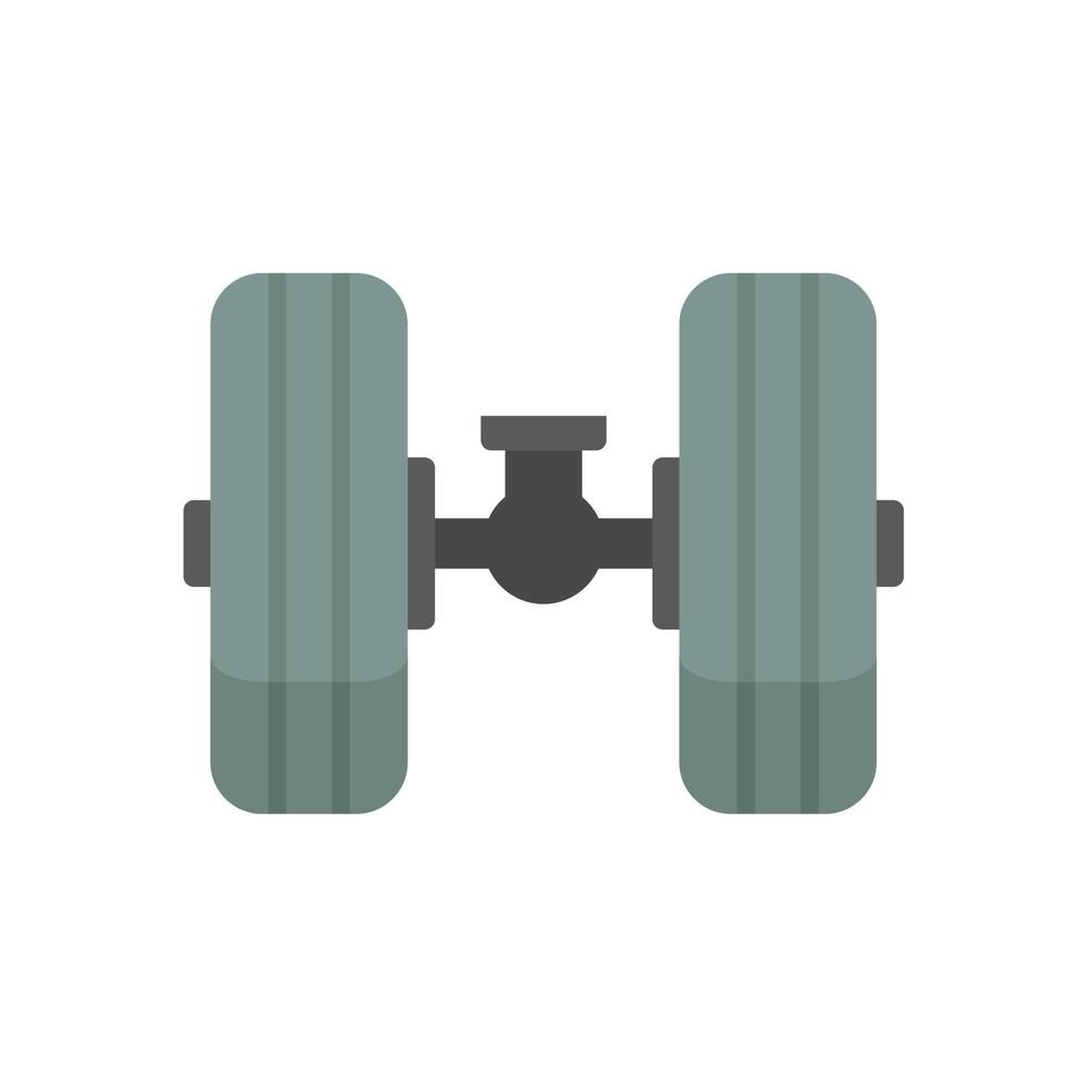 Aircraft repair tires icon flat isolated vector