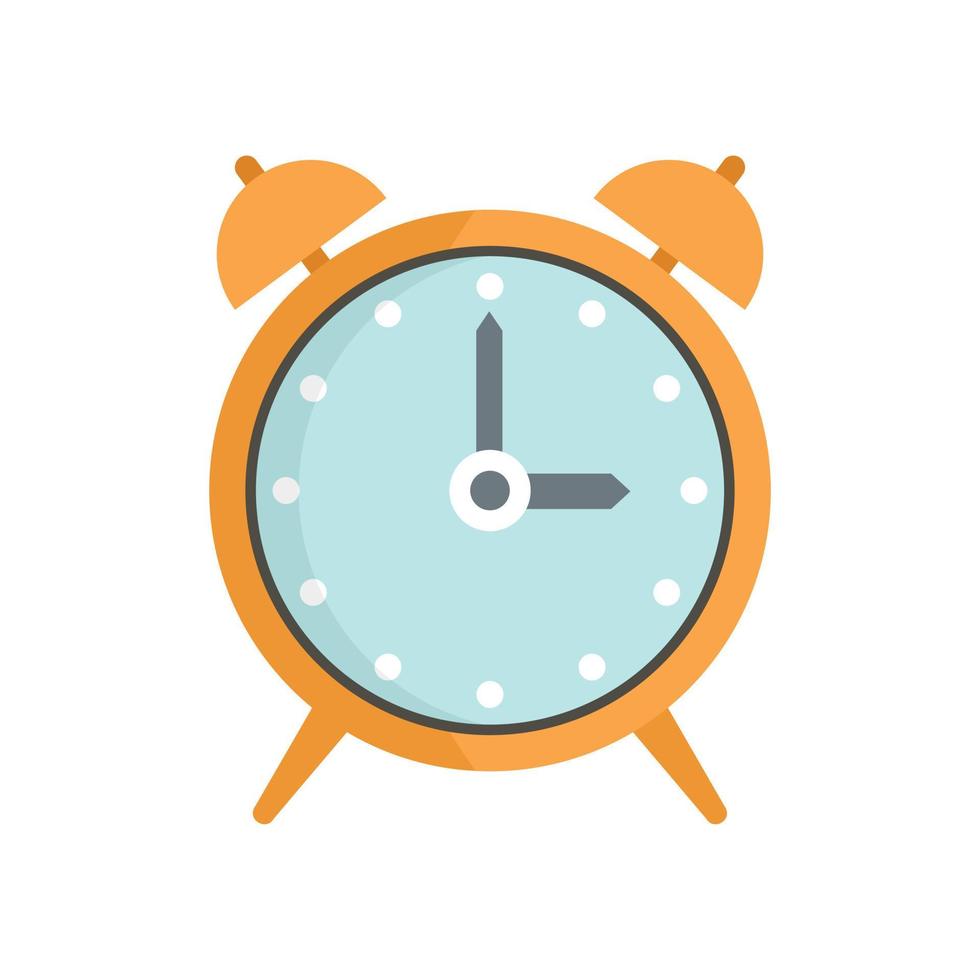 Alarm clock repair icon flat isolated vector