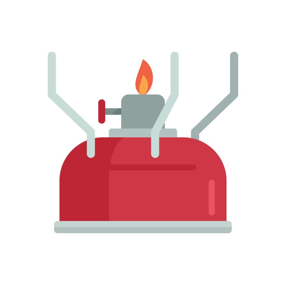 Survival gas lamp icon flat isolated vector