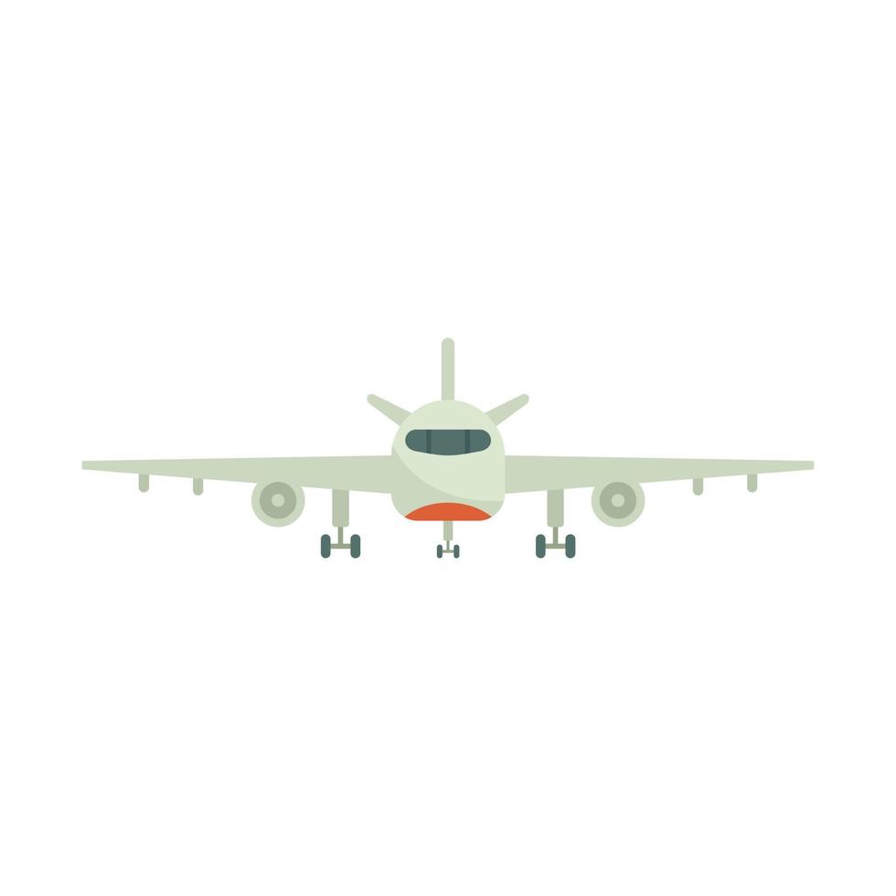 Aircraft repair plane icon flat isolated vector