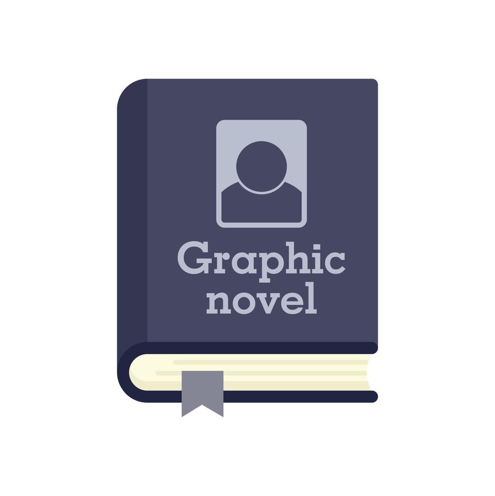 icono de libro de novela gráfica vector aislado plano