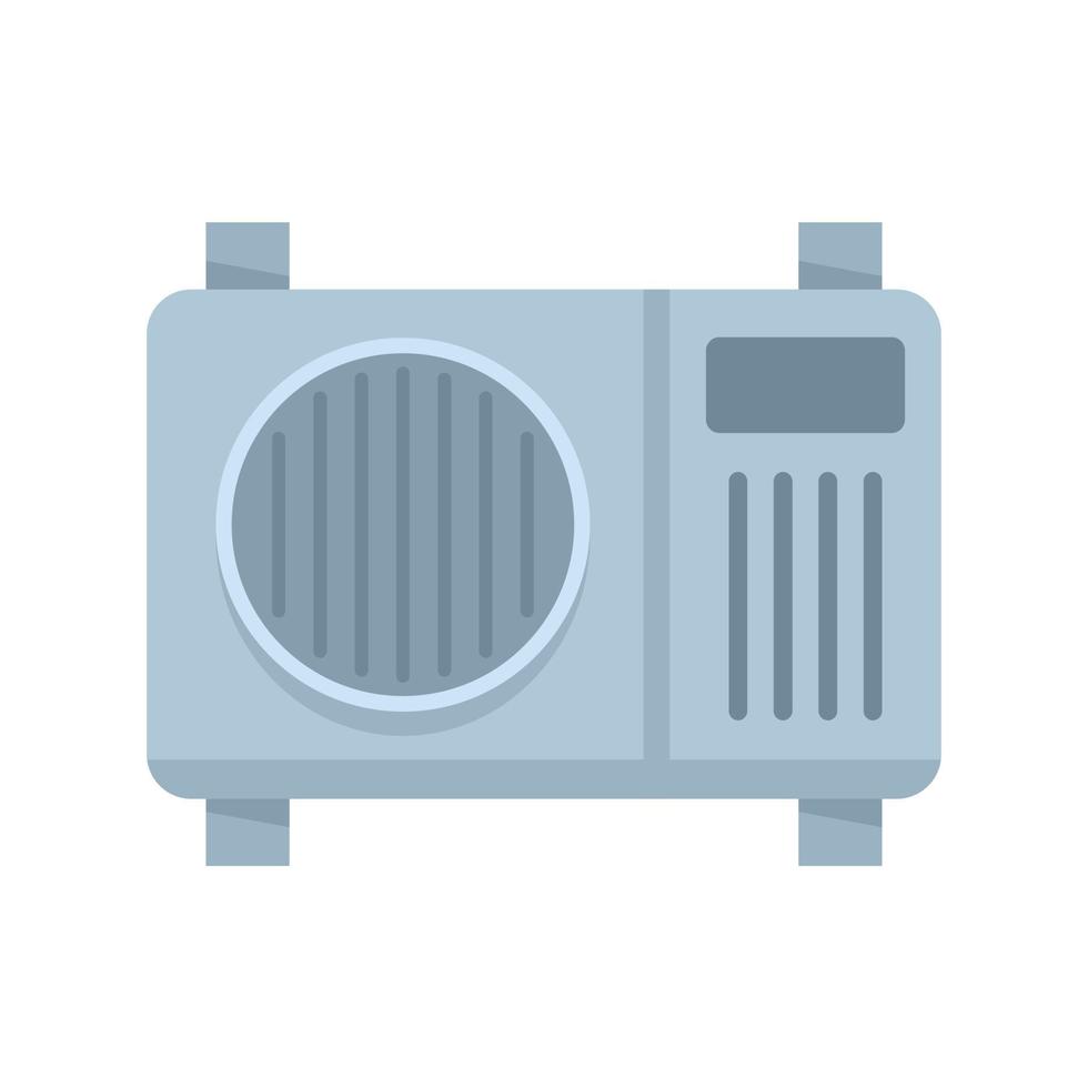 Fan air conditioner icon flat isolated vector
