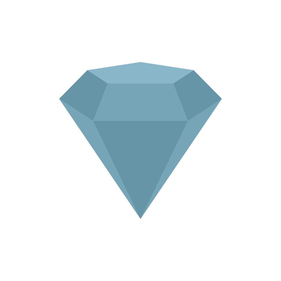 Diamond skills icon flat isolated vector