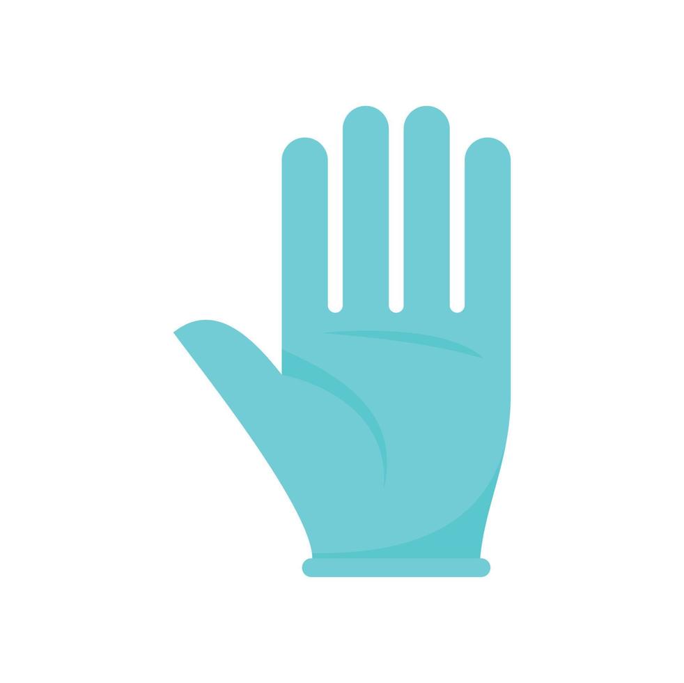 Survival glove icon flat isolated vector