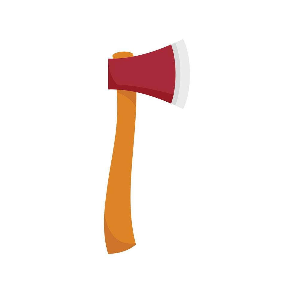 Survival axe icon flat isolated vector