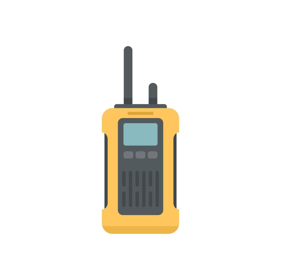 icono de walkie talkie de supervivencia vector aislado plano