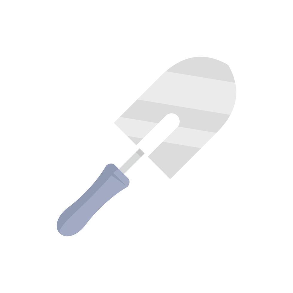 Brick trowel icon flat isolated vector